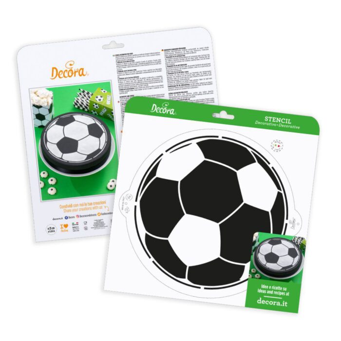 Decora Stencil Voetbal -25cm-