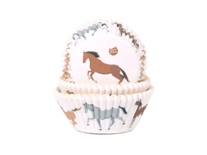 House of Marie Cupcakevormpjes Paarden pk/50